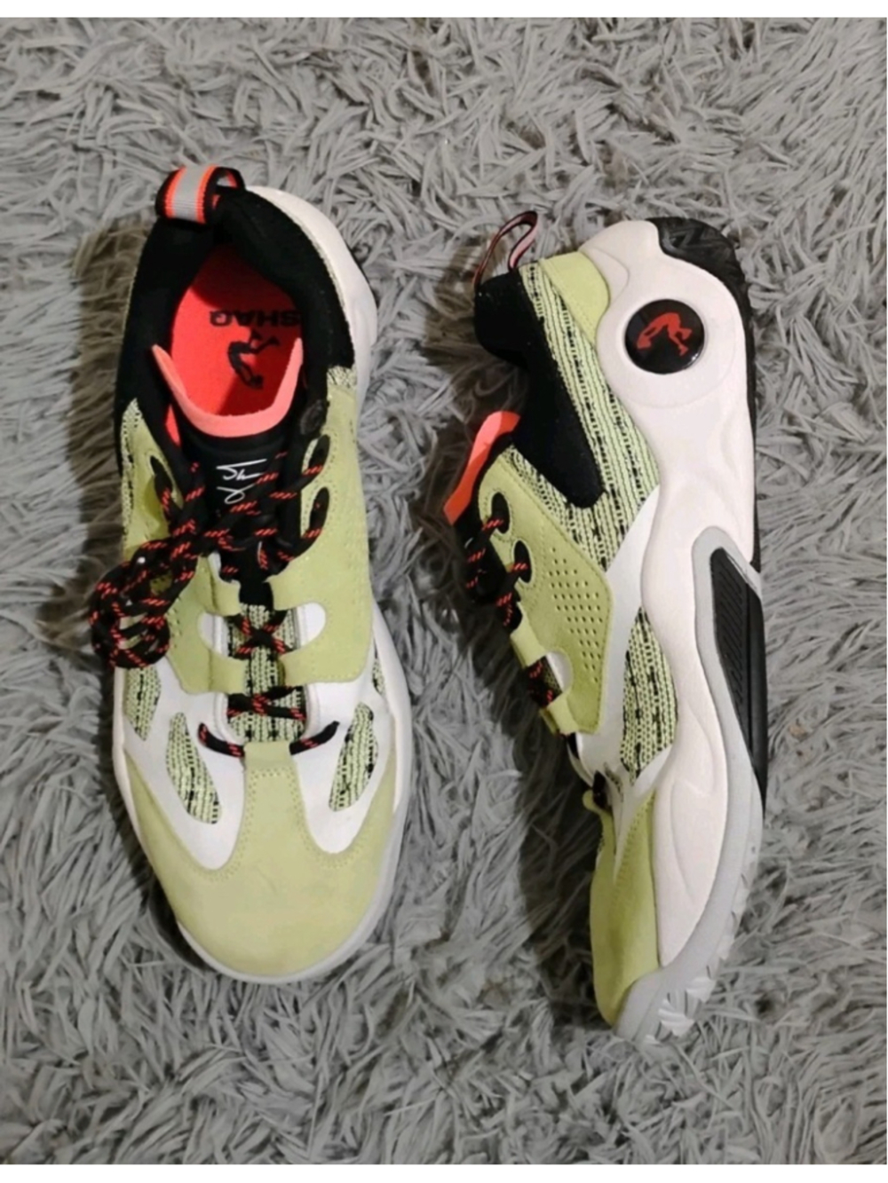 Shaq Raq Low Men Size 11 Light Green Black Basketball Shoes AQ95009MK